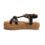 Scarpe donna sandalo Gold&gold ecopelle nero DS25GG59 GC760