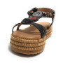 Scarpe donna sandalo Gold&gold ecopelle nero DS25GG59 GC760