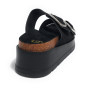 Sandalo donna Gold&gold  slipper con zeppa nero DS25GG67 GW412