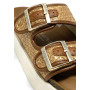 Sandalo donna Genuins Hawaii raffia camel DS25GN01 G106363
