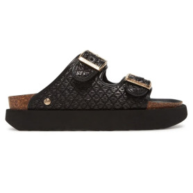 Sandalo donna Genuins Hawaii raffia nero DS25GN09 G106362