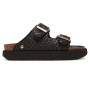 Sandalo donna Genuins Hawaii raffia nero DS25GN09 G106362