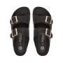 Sandalo donna Genuins Hawaii raffia nero DS25GN09 G106362
