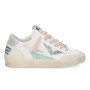 Sneaker donna 4B12 bianca/lime DS25QB06 KYLE-D110