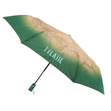 Ombrello Alviero Martini 1A classe retraibile verde O26PC03 1008 OPENCLOSE M