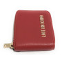Portafoglio donna Love Moschino zip around small rosso logo gold A26MO16 JC5639PP1NLD0500