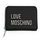 Portafoglio donna Love Moschino zip around small nero logo nikel A26MO15 JC5613PP1NKD000B