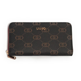 Portafoglio Liu-Jo Caliwen XL zip around marrone/red wine A26LJ24 AF5170 E0668