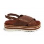 Scarpe donna Elite sandalo in pelle colore marrone DS22EL15 801