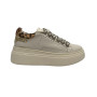 Sneaker donna Emanuélle Vee white/animalier D26EV03 452P-503-17