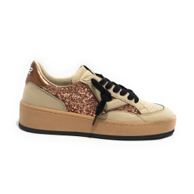 Sneaker donna 4B12 white/ bronze D26QB07 PLAYNEWSKY-D232