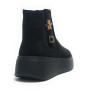 Scarpe donna Gold&gold stivaletto ecopelle scamosciata nero D26GG05 GB880
