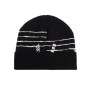 Berretto Moschino logo nero con orlo C26MO19 65464 M3319 COL 016