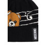 Berretto Moschino logo nero con orlo C26MO19 65464 M3319 COL 016