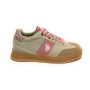 Scarpe US Polo Donna sneaker pelle Campy 005 in beige/ pink D26UP01