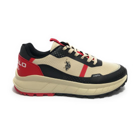 Sneaker Uomo U.S. POLO Seth012 beige/ red U26UP06