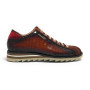 Scarpe uomo Harris sneaker pelle pregiata marrone/ rosso U17HA221 2892