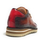 Scarpe uomo Harris sneaker pelle pregiata marrone/ rosso U17HA221 2892