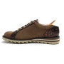 Scarpe uomo Harris sneaker pelle pregiata marrone/ bianco U17HA220 Monaco/2