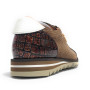 Scarpe uomo Harris sneaker pelle pregiata marrone/ bianco U17HA220 Monaco/2