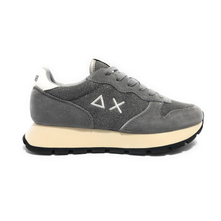 Sneaker Sun68 Ally glitter textile grigio medio D26SU02 Z45204