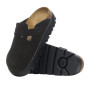 Scarpe donna sabot Birkenstock Boston Pap Chunky in suede black D26BI02 1028317