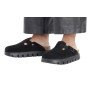 Scarpe donna sabot Birkenstock Boston Pap Chunky in suede black D26BI02 1028317
