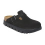 Scarpe donna sabot Birkenstock Boston Pap Chunky in suede black D26BI02 1028317