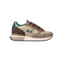Scarpe Sun68 sneaker Stargirl glitter logo beige scuro D26SU13 Z45217