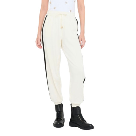 Pantalone donna Liu Jo in jersey lungo bianco E26LJ17 TF5010 J4523 03N76