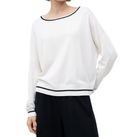 Maglione donna Liu Jo better bianco latte/nero E26LJ22 TF5210 MS49I 03N76