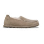 Scarpe donna Birkenstock mocassino Utti Shearling suede taupe D26BI07 1030182