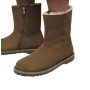 Scarpe donna Birkenstock stivaletto Uppsala zip shearling dark tea D26BI06 1030218
