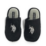 Slipper donna US Polo pantofola Gretty001 in tessuto nero D26UP05