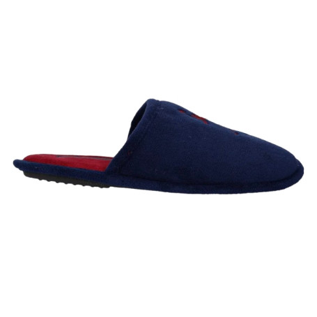 Slipper uomo US Polo pantofola Matte001 in tessuto blu U26UP07