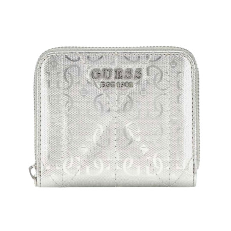 Portafoglio Guess Aldina small zip around silver A26GU16 GY9663137