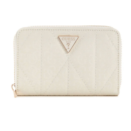 Portafoglio donna Guess Aldina SLG Medium logo white A26GU19 GG9663140