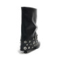 Scarpe donna Gold&gold stivale con gonna in ecopelle nero D26GG22 GV111
