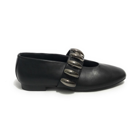 Scarpe donna Gold&gold ballerina nero D26GG24 GP868