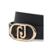 Cintura donna Liu-Jo reversibile hips belt nero/ antracite C26LJ23 AF5252 E0087