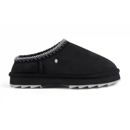 Scarpe donna EMU Pantofole in camoscio Sharky Scuff nero D26EM05 W13179