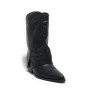 Scarpe donna Gold&gold stivale con gonna in ecopelle nero D26GG32 FD03