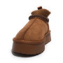 Scarpe donna Gold&gold stivaletto ecopelle scamosciata camel D26GG27 FB11