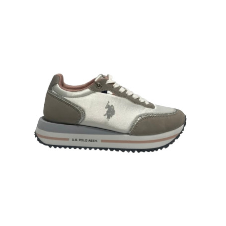 Scarpe U.S. POLO Donna sneaker Sacha009 white/light gray D26UP09