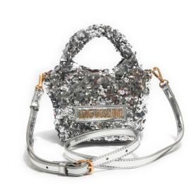 Borsa donna Love Moschino con pailettes argento B26MO85 JC4147PP0NKK190A