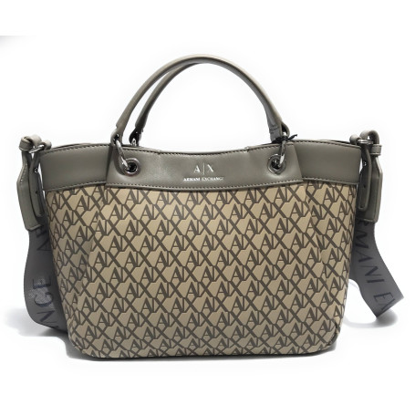 Borsa donna a mano con tracolla Armani Exchange grey/ beige B26AX30 XW000393 AF17145 M1014