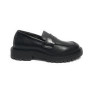 Scarpe uomo Ambitious mocassino fondo alto in pelle nero U26AM08 13737-6583AM