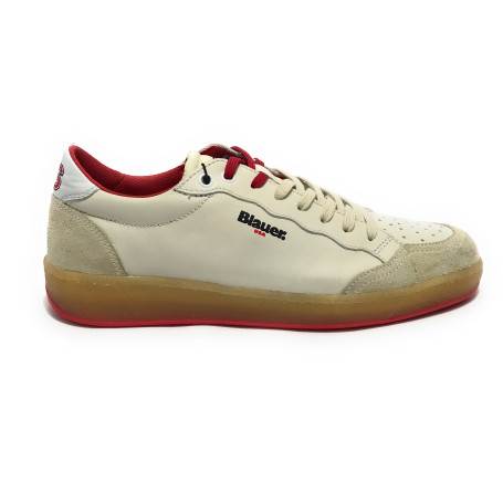 Sneaker uomo Blauer Murray white/red U26BU14 S5MURRAY01/RAC