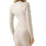 Maglia donna Guess longsleeve con strass beige ES26GU02 W6RR66Z3JD2