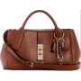 Borsa donna Guess a mano/ tracolla Brooke high society satchel cognac BS26GU18 BG989706